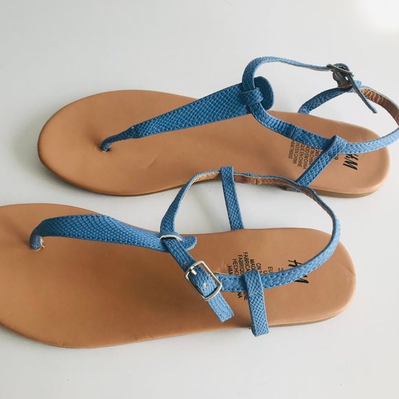 H&M Light Cobalt Blue Sandals - Picture 2 of 6